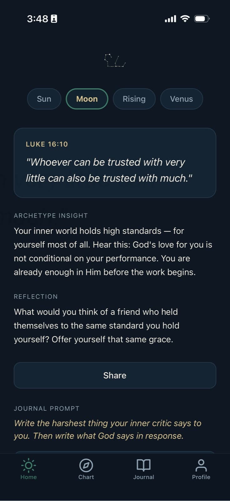 Bible Star: quiz question screen