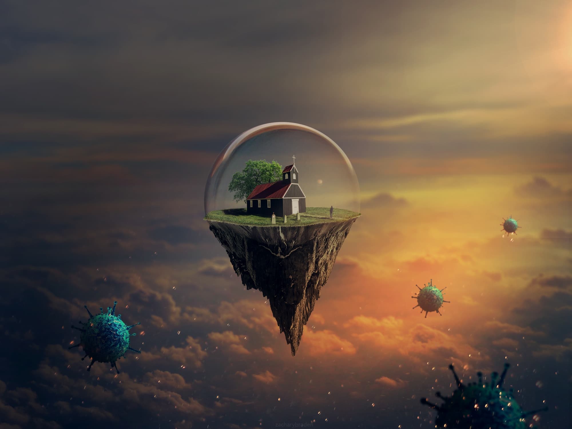 Graphic Art: floating project composite