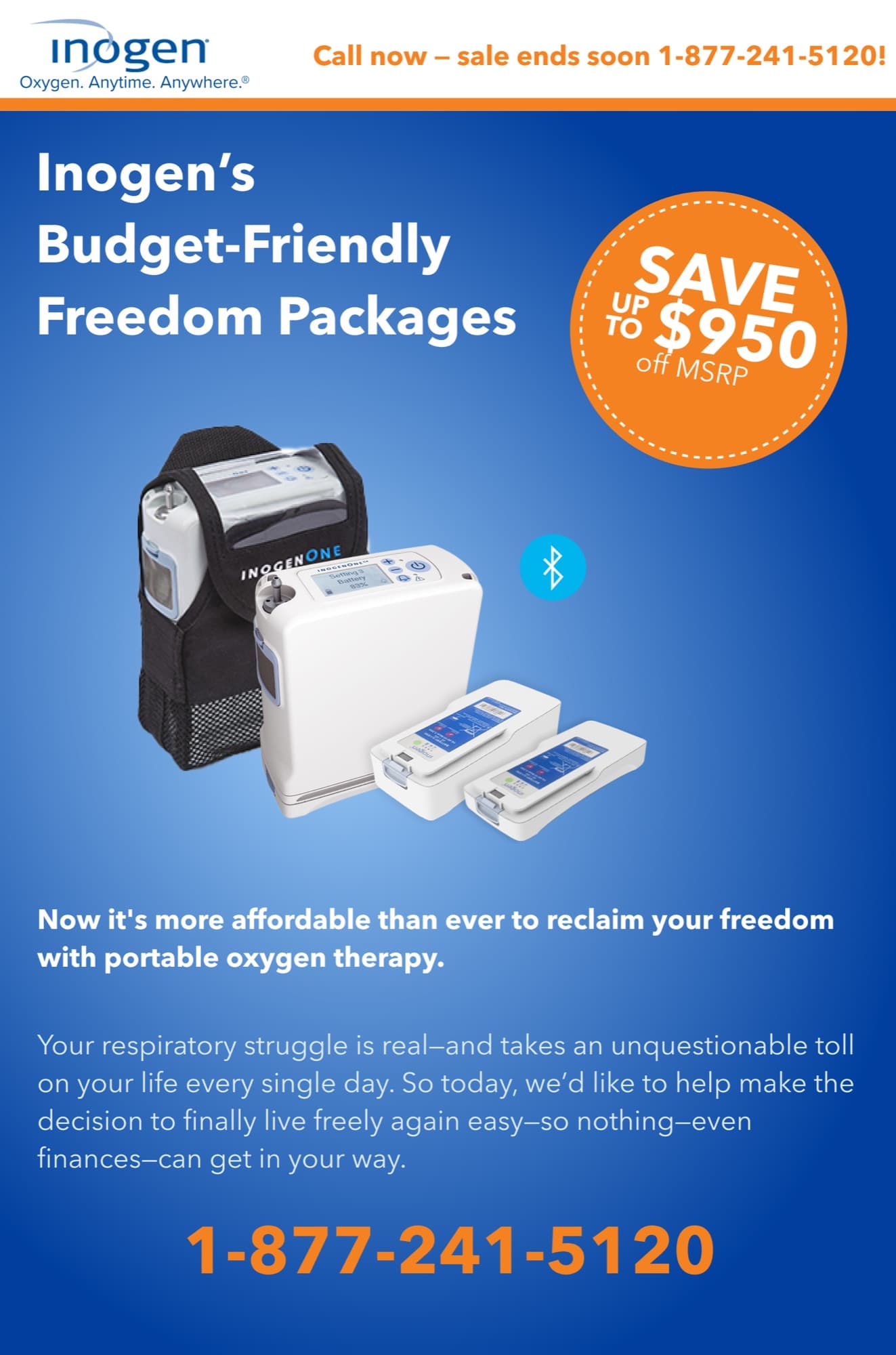 Inogen: G4 email graphic