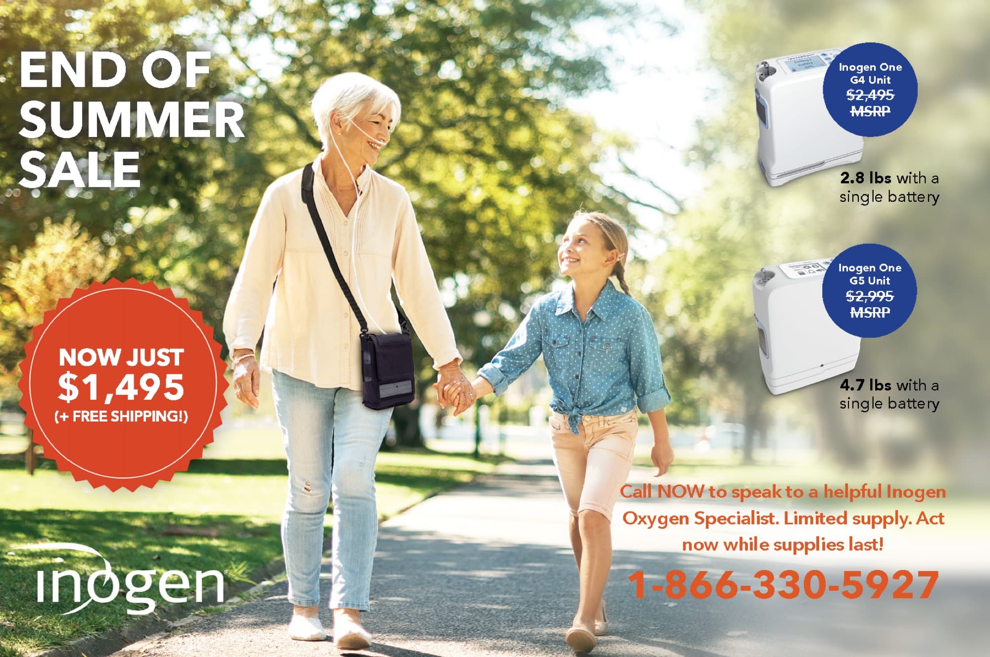 Inogen: summer park postcard