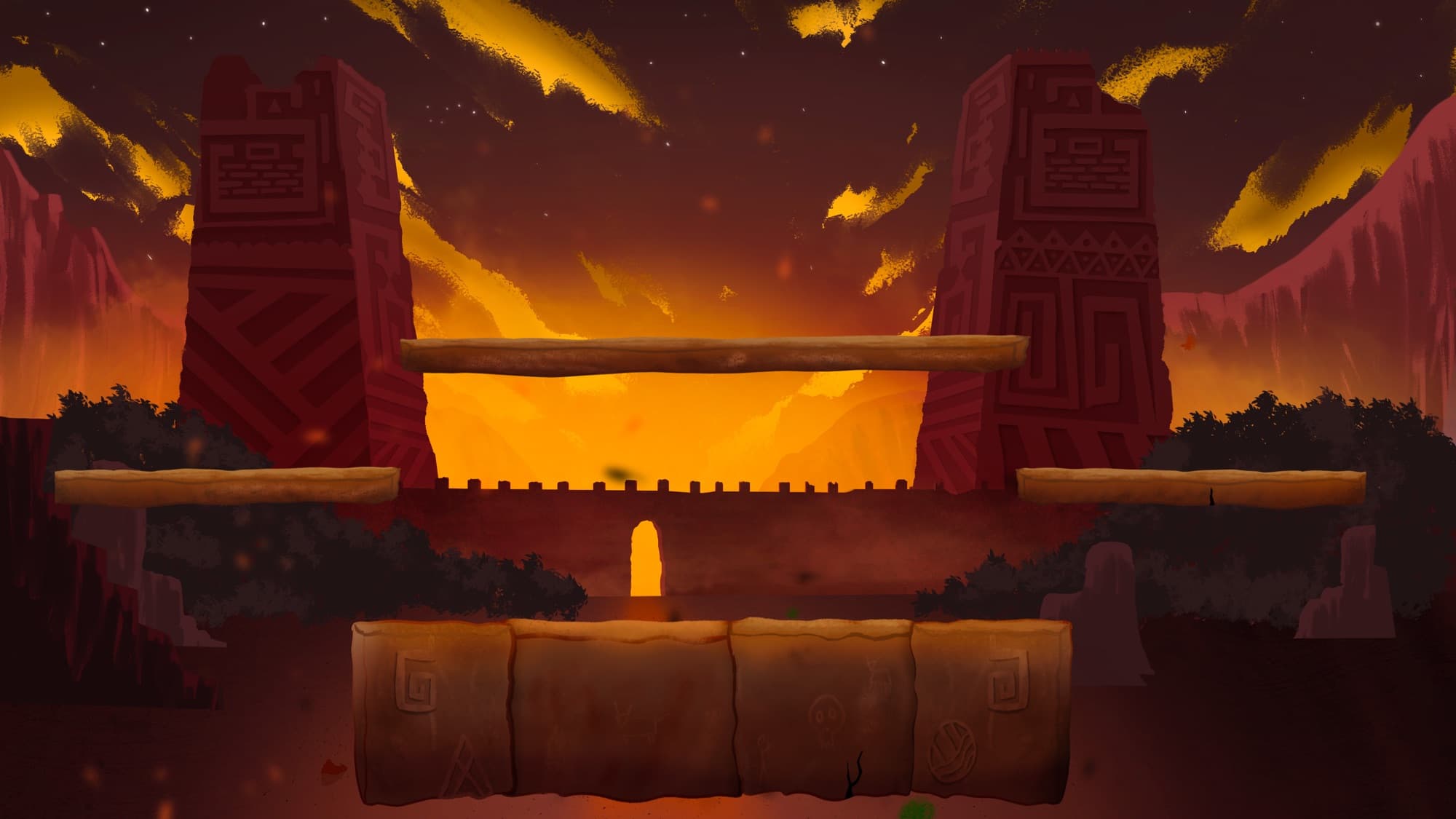 Sumos: desert environment art